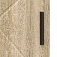 Шкаф за баня Сонома дъб 30 x 35 x 95 см Инженерно дърво & Метал