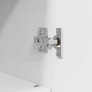 Шкаф за баня със съхранение Лъскаво бяло 30 x 35 x 95 см