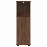 Шкаф за баня Кафяв дъб 30 x 35 x 95 см Инженерно дърво & Метал