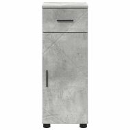 Шкаф за баня с чекмедже с врата Циментено сиво 30 x 35 x 80 см