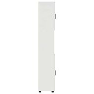 Шкаф за баня Бяло 30 x 35 x 192 см Инженерно дърво & Метал