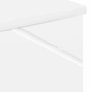 Шкаф за баня със съхранение Лъскаво бяло 30 x 35 x 192 см