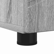 Шкаф за баня със съхранение с врата Сив Сонома 30 x 35 x 192 см