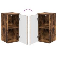 Шкаф за баня Монтиране на стена Димян дъб 30 x 31,5 x 61 см