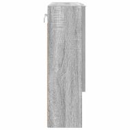 Шкаф с огледало Сив сонома 59 x 17 x 55 см Инженерно дърво