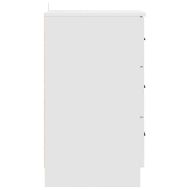 Нощен шкаф с чекмедже Бяло 38 x 38 x 66 см Инженерно дърво