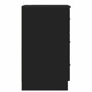 Нощен шкаф с чекмедже Черно 38 x 38 x 66 см Инженерно дърво