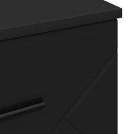 Нощен шкаф с чекмедже Черно 38 x 38 x 66 см Инженерно дърво