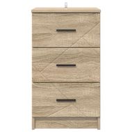Нощен шкаф дъб сонома 38 x 38 x 66 см Инженерно дърво