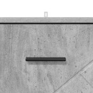 Нощен шкаф Бетонно сиво 38 x 38 x 66 см Инженерно дърво
