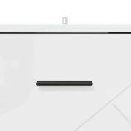 Нощен шкаф Бяло Със Силен Гланц 38 x 38 x 66 см Инженерно дърво