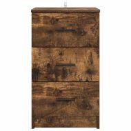 Нощен шкаф Опушен дъб 38 x 38 x 66 см Инженерно дърво