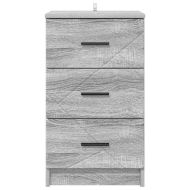 Нощен шкаф Сив сонома 38 x 38 x 66 см Инженерно дърво