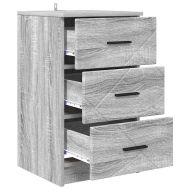 Нощен шкаф Сив сонома 38 x 38 x 66 см Инженерно дърво
