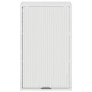 Шкаф за баня Монтиране на стена Лъскаво бяло 39 x 23,5 x 65 см