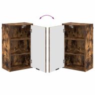 Шкаф за баня Монтиране на стена Димян дъб 39 x 23,5 x 65 см