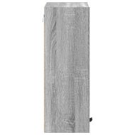 Шкаф за баня Монтиране на стена Сив Сонома 39 x 23,5 x 65 см