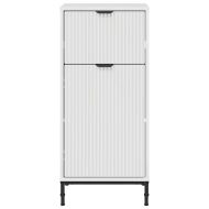 Шкаф за баня Бяло 39,5 x 36 x 88 см Инженерно дърво & Метал