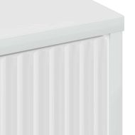 Шкаф за баня с чекмедже с врата Лъскаво бяло 39,5 x 36 x 88 см