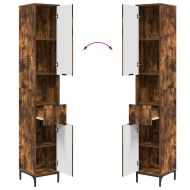 Шкаф за баня с чекмедже с врата Димян дъб 31,5 x 33 x 190 см