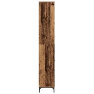 Шкаф за баня с чекмедже с врата Старо дърво 31,5 x 33 x 190 см