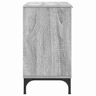 Шкаф за мивка в баня с врата Сив Сонома 60,5 x 33,5 x 61 см