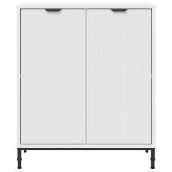 Служебен шкаф Бяло 69.5 x 33 x 82 см Инженерно дърво