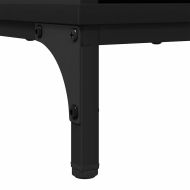 Служебен шкаф Черно 69.5 x 33 x 82 см Инженерно дърво