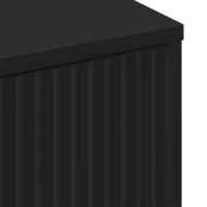 Служебен шкаф Черно 69.5 x 33 x 82 см Инженерно дърво