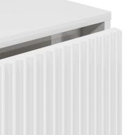 Служебен шкаф с чекмедже Бяло Със Силен Гланц 79.5 x 33 x 82 см