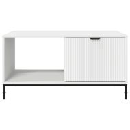 Масичка за кафе Бяло 90 x 49 x 46 см Инженерно дърво