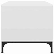 Масичка за кафе Бяло 90 x 49 x 46 см Инженерно дърво