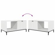 Масичка за кафе Бяло 90 x 49 x 46 см Инженерно дърво