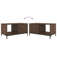 Масичка за кафе Кафяв дъб 90 x 49 x 46 см Инженерно дърво