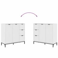 Служебен шкаф Лъскаво бяло 89,5 x 33 x 82 см Инженерно дърво