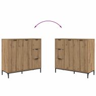 Служебен шкаф дъб артизан 89.5 x 33 x 82 см Инженерно дърво