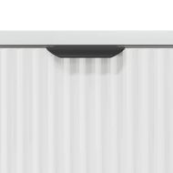 Нощно шкафче с чекмедже Бяло Със Силен Гланц 63.5 x 36 x 61 см