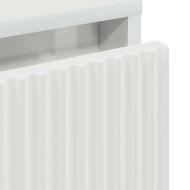 Нощно шкафче с чекмедже Бяло Със Силен Гланц 63.5 x 36 x 61 см