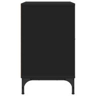 Нощни маси 2 pcs Черно 49 x 36 x 61 см Инженерно дърво
