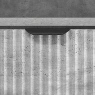 Нощно шкафче Бетонно сиво 49 x 36 x 61 см Инженерно дърво