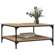 Масичка за кафе дъб артизан 80 x 80 x 40 cm Инженерно дърво