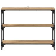 Конзолна маса с рафт Дъб 100 x 22,5 x 75 см Инженерно дърво