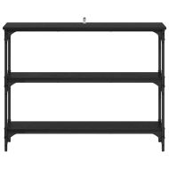 Конзолна маса Черен дъб 100 x 22,5 x 75 см Инженерно дърво
