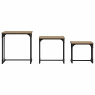 Нестинг масичка за кафе 3 pcs дъб артизан 50.5 x 35 x 53 см