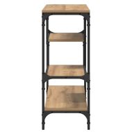 Конзолна маса с рафт Дъб 100 x 30 x 75 см Инженерно дърво