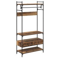 Гардероб с рафт Старо дърво 89 x 39 x 184.5 см Инженерно дърво