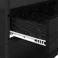 Гардероб с рафт Черен дъб 89 x 39 x 184.5 см Инженерно дърво