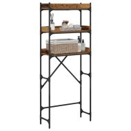 Етажерка за перална машина с рафт Старо дърво 67 x 25 x 163 см