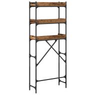 Етажерка за перална машина с рафт Старо дърво 67 x 25 x 163 см