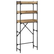 Етажерка за перална машина 67 x 25 x 163 см Инженерно дърво